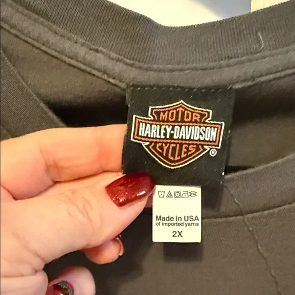 Harley-Davidson Dark Gray Long Sleeve Tee - Picture 2 of 4